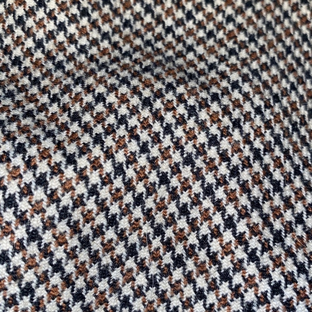 Vintage Roth-Lecover Black and Brown Houndstooth Blazer wool/polyester - Picture 7 of 13